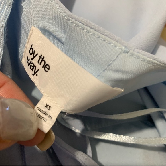 Revolve Dress, By the Way Morgan Layered Mini Dress in Blue - Picture 12 of 15